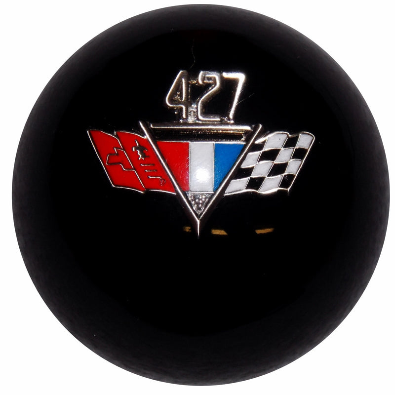 Black 427 Flags Emblem Shift Knob