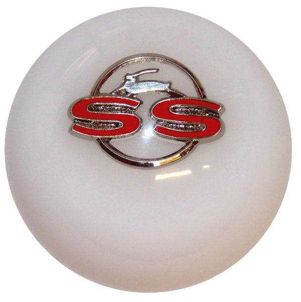 White Impala SS Emblem Shift Knob