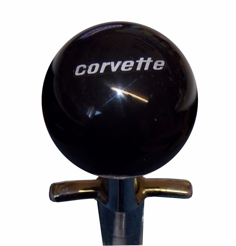 Black C3 Corvette Emblem 4 Speed Shift Knob
