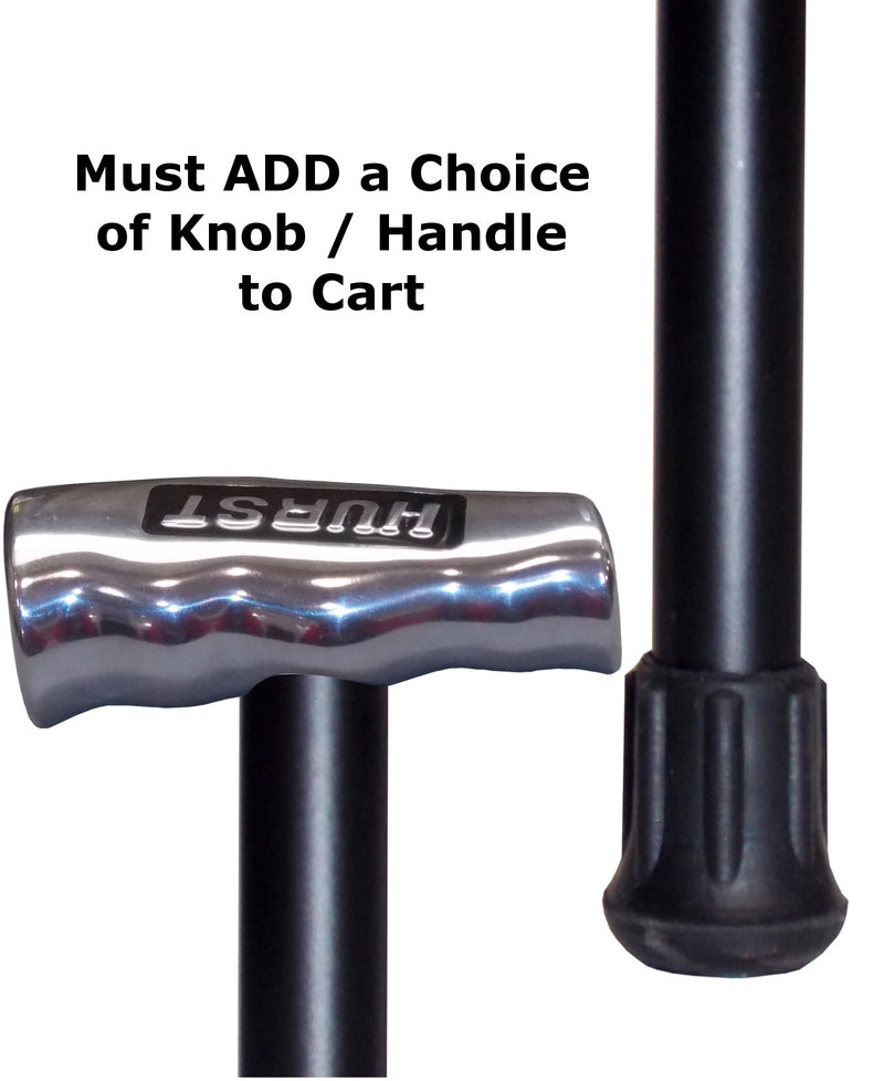 Custom Satin Black 'Smoothie' Aluminum Super Duty Self Defense Cane