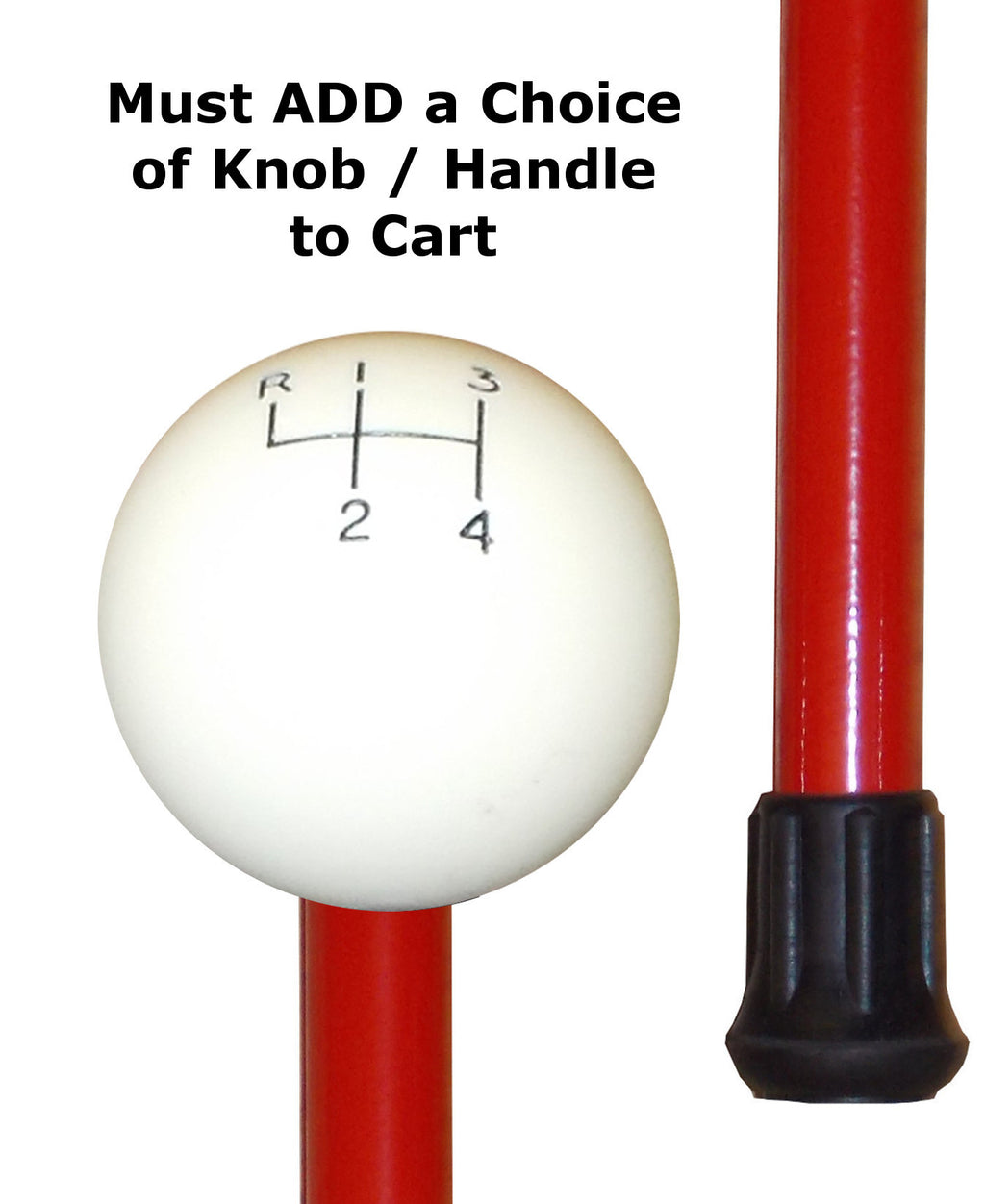 Custom Hot Rod Red 'Smoothie' Aluminum Heavy Duty Cane