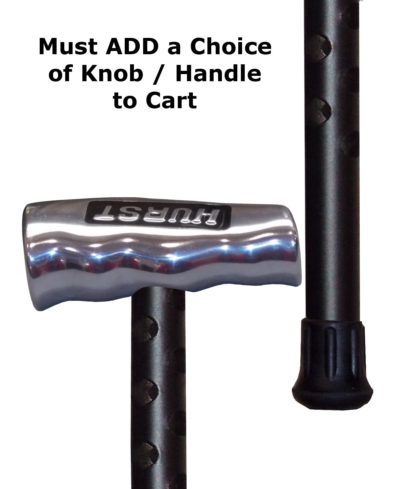 Custom Hot Rod Satin Black 'Ventilator' Aluminum Heavy Duty Cane