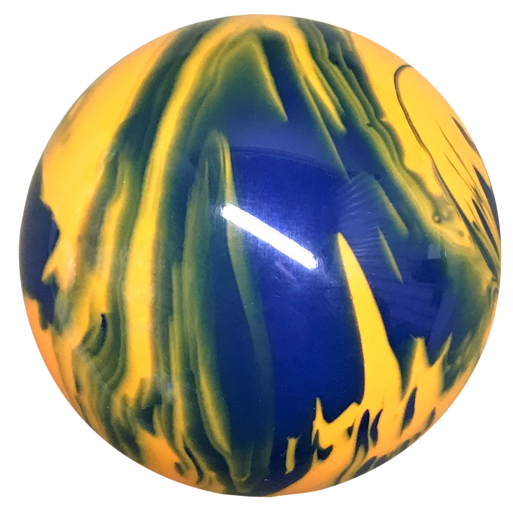 image of Blue and Yellow Marbled Brake Knob