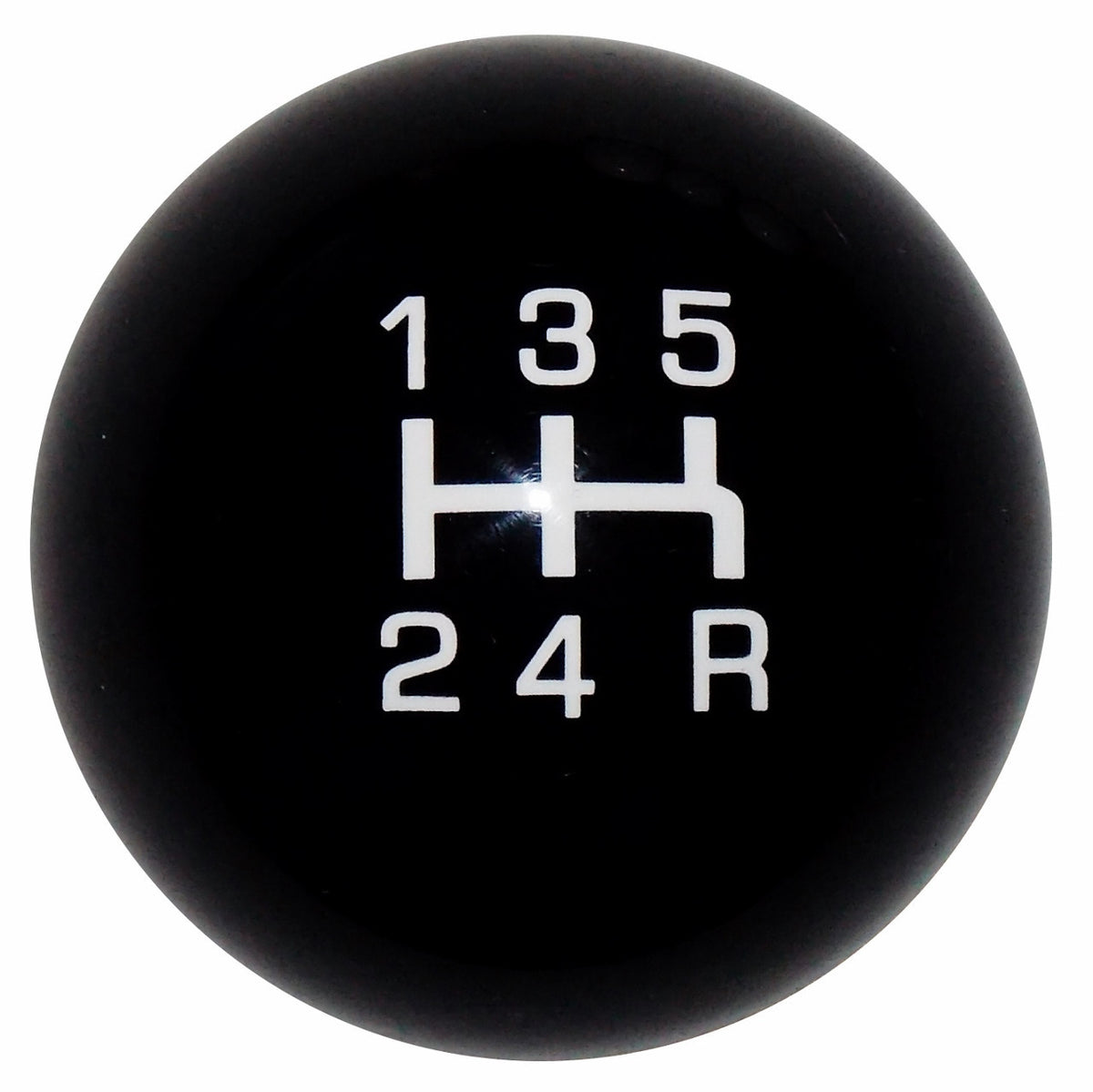 Qualifier Black with White 5 Speed Shift Knob