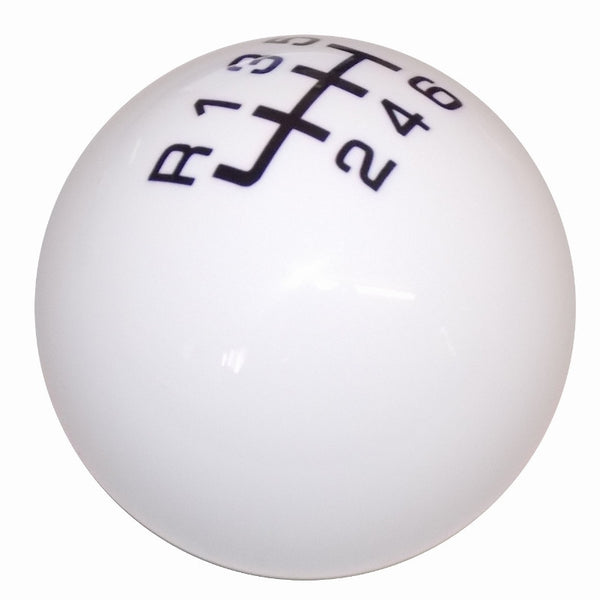 Qualifier White with Black New 6 Speed Shift Knob