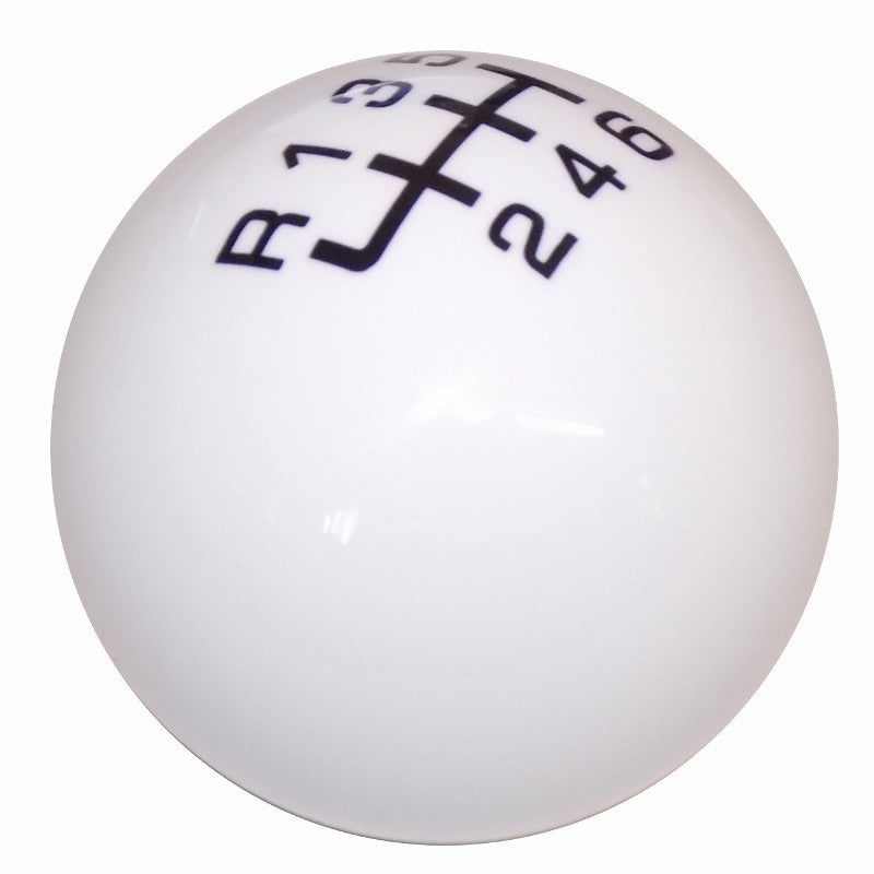 Qualifier White with Black New 6 Speed Shift Knob