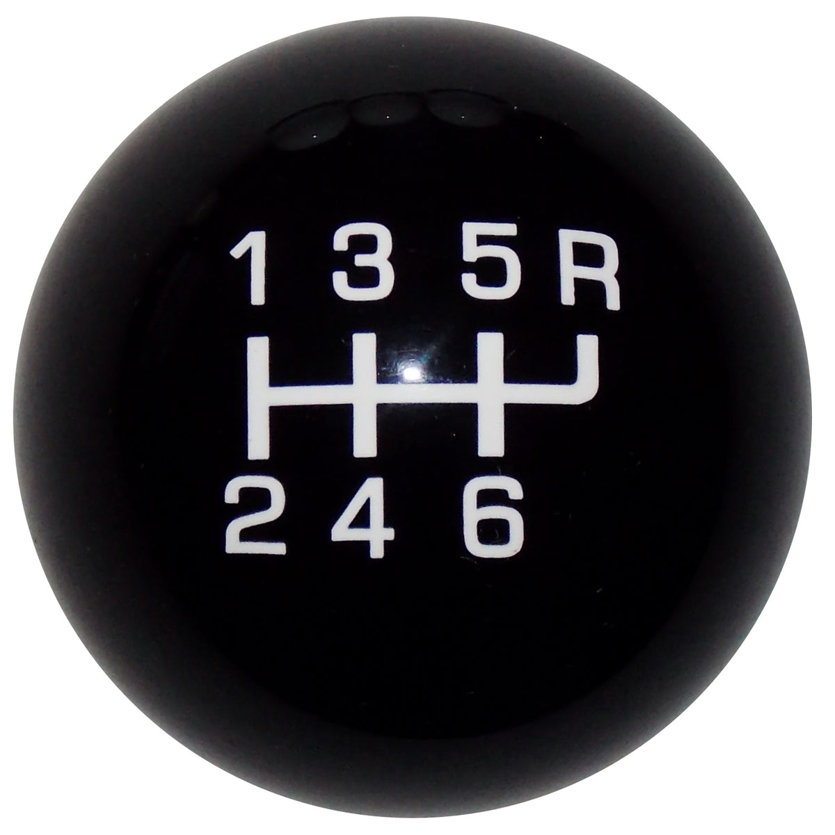 Qualifier Black with White 6 Speed Shift Knob