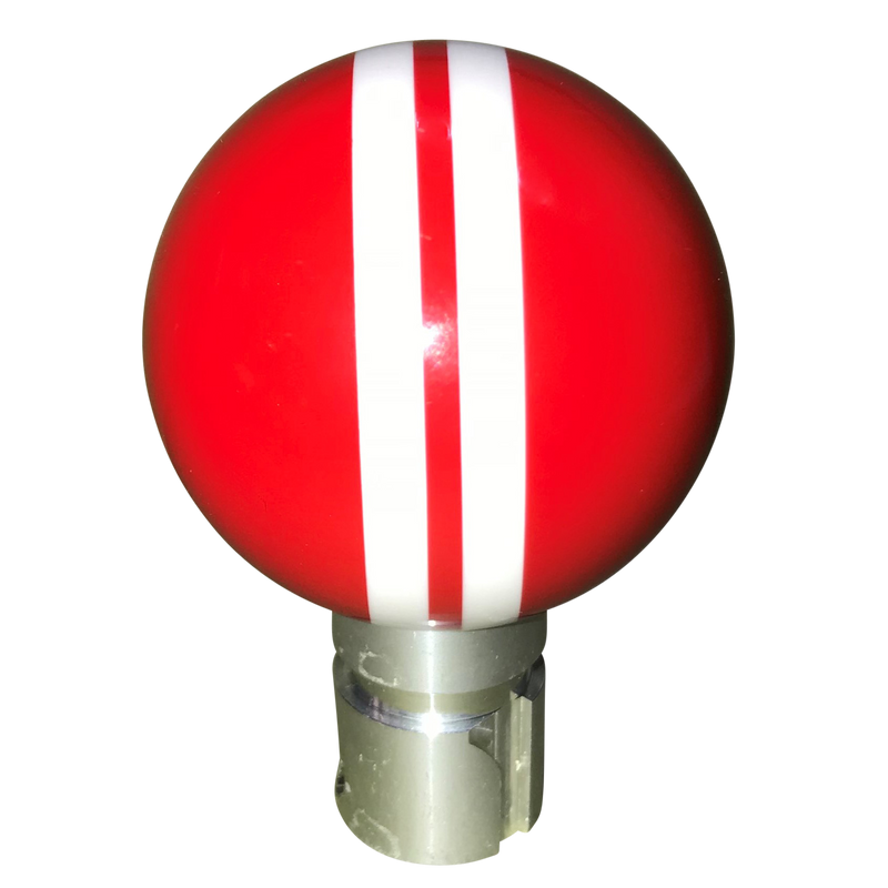 image of 2013 up Camaro Red with White Rally Stripes 6 Speed Shift Knob