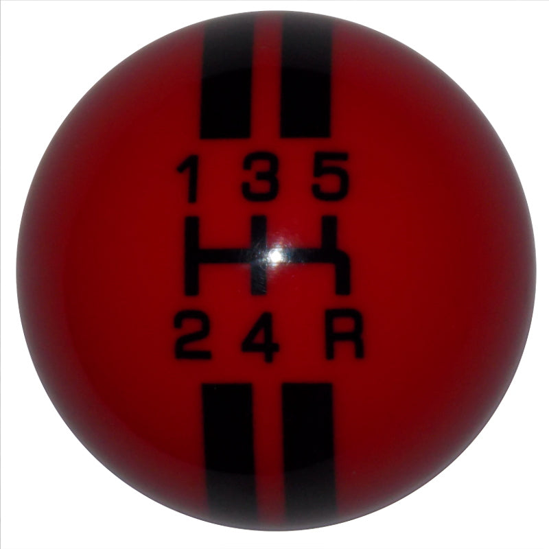 Rally Stripe 5 Speed Red with Black Shift Knob