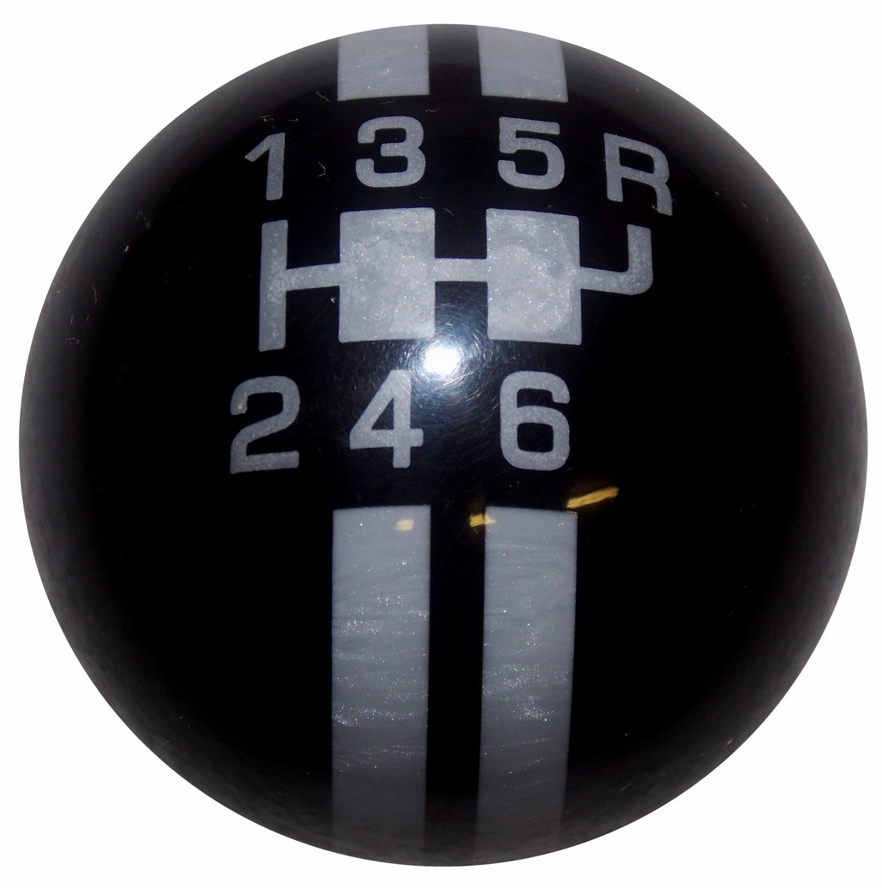 Rally Stripe 6 Speed Black with Gray Shift Knob