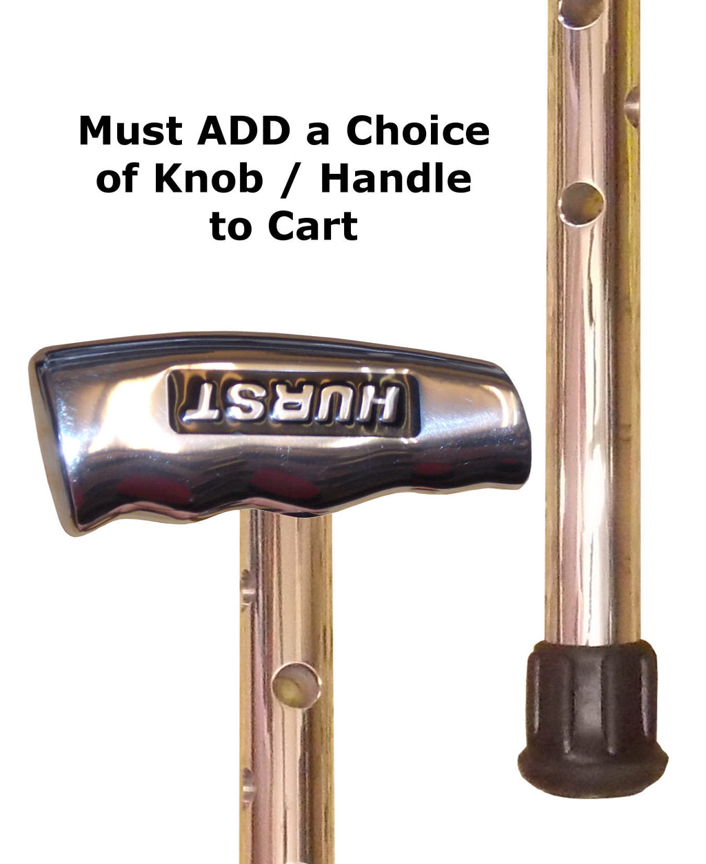 Custom Polished 'Ventilator' Aluminum Super Duty Self Defense Cane