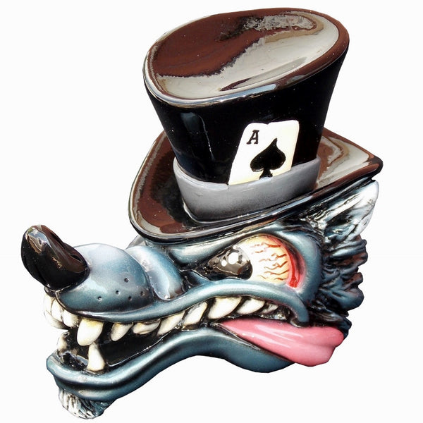 Top Hat Wolf - Black Shift Knob