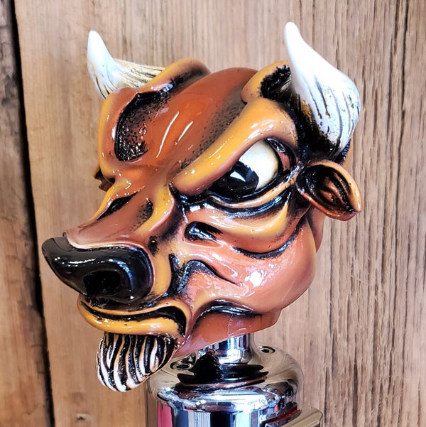 image of twisted shifterz el toro coper bull shift knob