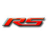 RS Camaro Red/Silver Emblem Shift Knob