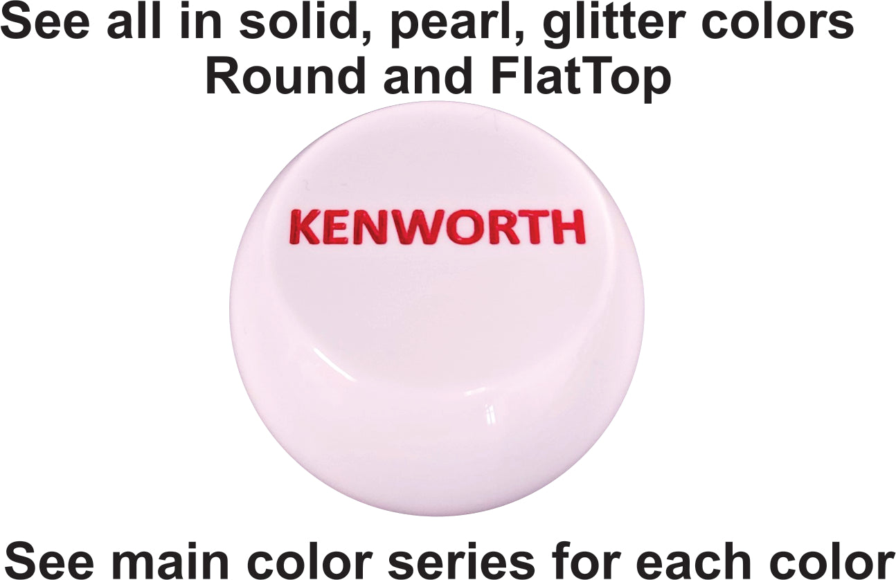 Dark Blue Kenworth Lettered Brake Knob