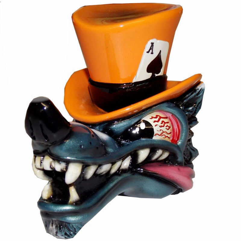 Top Hat Wolf - Orange Shift Knob