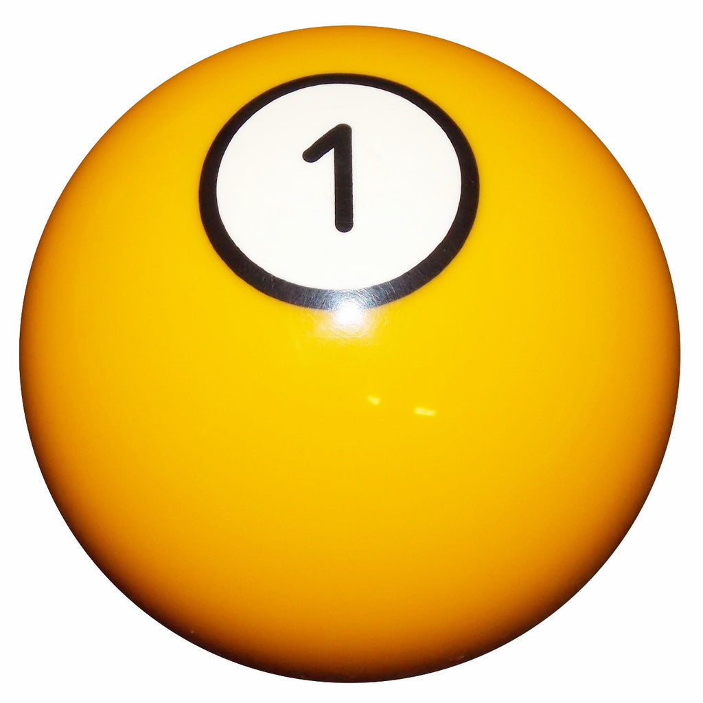 1 Ball Yellow Billiard Shift Knob 